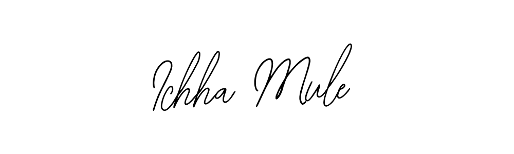 Create a beautiful signature design for name Ichha Mule. With this signature (Bearetta-2O07w) fonts, you can make a handwritten signature for free. Ichha Mule signature style 12 images and pictures png