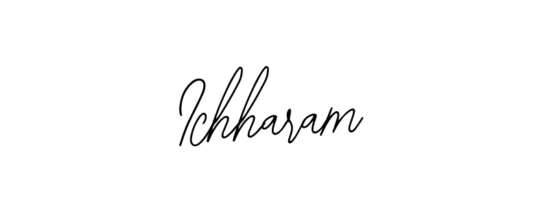 Bearetta-2O07w is a professional signature style that is perfect for those who want to add a touch of class to their signature. It is also a great choice for those who want to make their signature more unique. Get Ichharam name to fancy signature for free. Ichharam signature style 12 images and pictures png