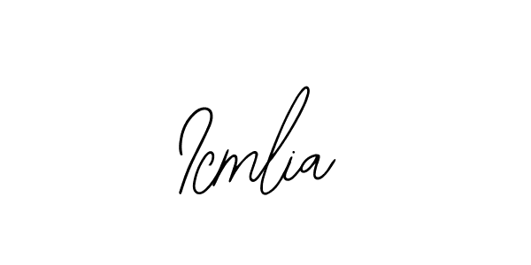 The best way (Bearetta-2O07w) to make a short signature is to pick only two or three words in your name. The name Icmlia include a total of six letters. For converting this name. Icmlia signature style 12 images and pictures png