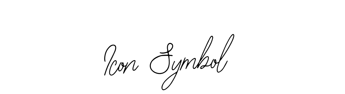 How to make Icon Symbol name signature. Use Bearetta-2O07w style for creating short signs online. This is the latest handwritten sign. Icon Symbol signature style 12 images and pictures png