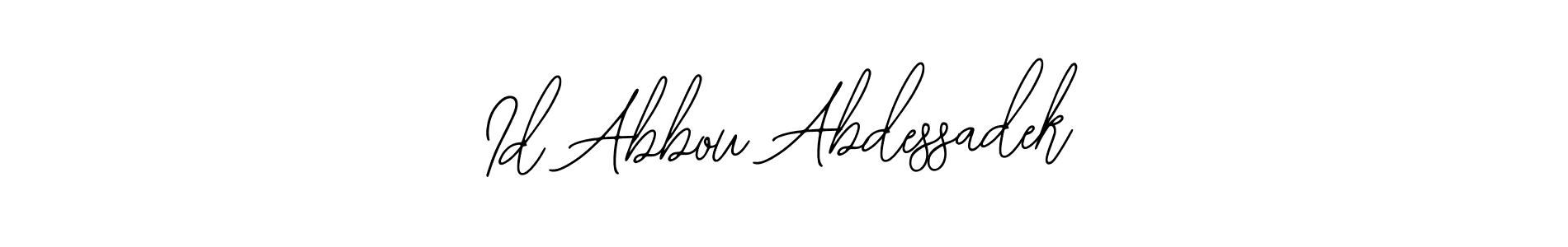 This is the best signature style for the Id Abbou Abdessadek name. Also you like these signature font (Bearetta-2O07w). Mix name signature. Id Abbou Abdessadek signature style 12 images and pictures png