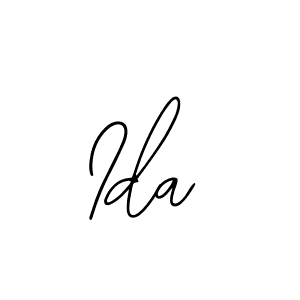 Design your own signature with our free online signature maker. With this signature software, you can create a handwritten (Bearetta-2O07w) signature for name Ida. Ida signature style 12 images and pictures png