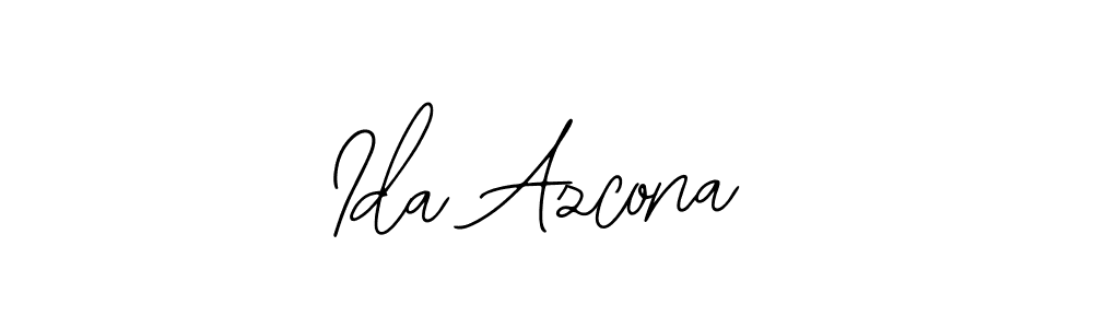 Also You can easily find your signature by using the search form. We will create Ida Azcona name handwritten signature images for you free of cost using Bearetta-2O07w sign style. Ida Azcona signature style 12 images and pictures png