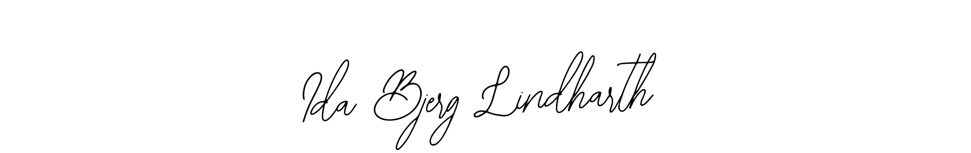 You should practise on your own different ways (Bearetta-2O07w) to write your name (Ida Bjerg Lindharth) in signature. don't let someone else do it for you. Ida Bjerg Lindharth signature style 12 images and pictures png