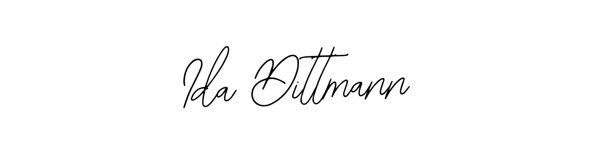 How to make Ida Dittmann name signature. Use Bearetta-2O07w style for creating short signs online. This is the latest handwritten sign. Ida Dittmann signature style 12 images and pictures png