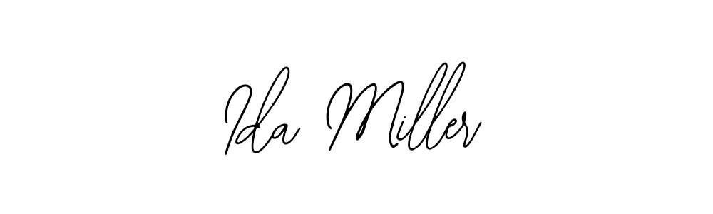 Bearetta-2O07w is a professional signature style that is perfect for those who want to add a touch of class to their signature. It is also a great choice for those who want to make their signature more unique. Get Ida Miller name to fancy signature for free. Ida Miller signature style 12 images and pictures png