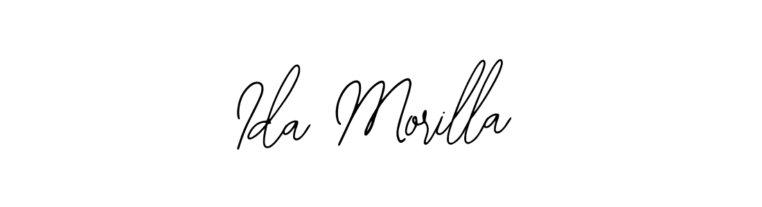 You should practise on your own different ways (Bearetta-2O07w) to write your name (Ida Morilla) in signature. don't let someone else do it for you. Ida Morilla signature style 12 images and pictures png
