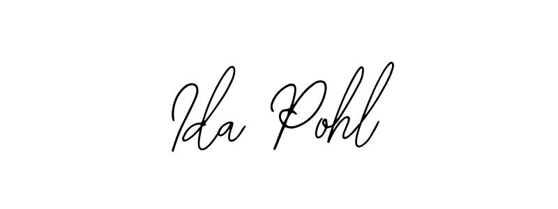 You should practise on your own different ways (Bearetta-2O07w) to write your name (Ida Pohl) in signature. don't let someone else do it for you. Ida Pohl signature style 12 images and pictures png