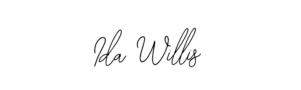 Use a signature maker to create a handwritten signature online. With this signature software, you can design (Bearetta-2O07w) your own signature for name Ida Willis. Ida Willis signature style 12 images and pictures png