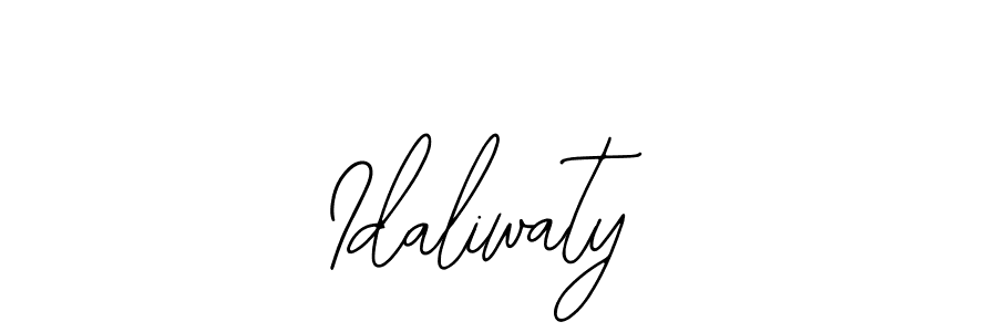 Make a beautiful signature design for name Idaliwaty. Use this online signature maker to create a handwritten signature for free. Idaliwaty signature style 12 images and pictures png