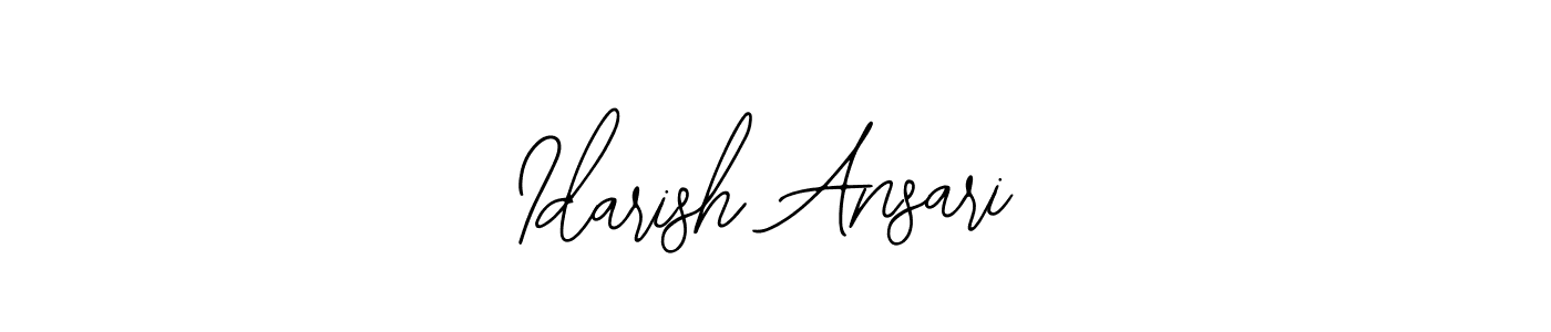 This is the best signature style for the Idarish Ansari name. Also you like these signature font (Bearetta-2O07w). Mix name signature. Idarish Ansari signature style 12 images and pictures png