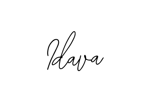 Use a signature maker to create a handwritten signature online. With this signature software, you can design (Bearetta-2O07w) your own signature for name Idava. Idava signature style 12 images and pictures png