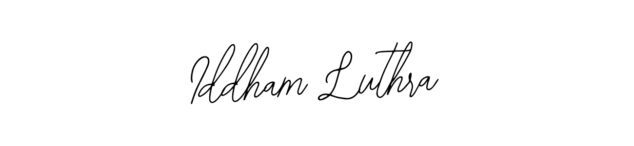 Make a beautiful signature design for name Iddham Luthra. Use this online signature maker to create a handwritten signature for free. Iddham Luthra signature style 12 images and pictures png