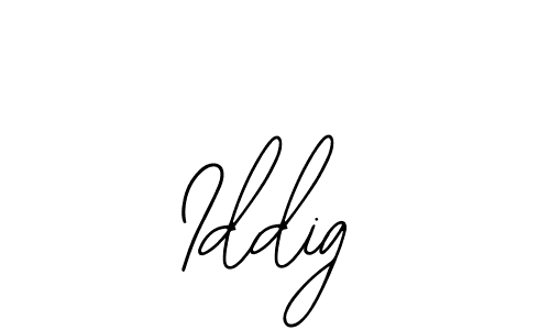 You should practise on your own different ways (Bearetta-2O07w) to write your name (Iddig) in signature. don't let someone else do it for you. Iddig signature style 12 images and pictures png