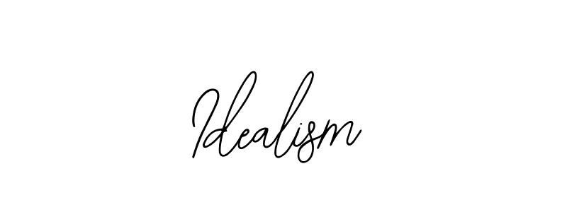 How to make Idealism name signature. Use Bearetta-2O07w style for creating short signs online. This is the latest handwritten sign. Idealism signature style 12 images and pictures png