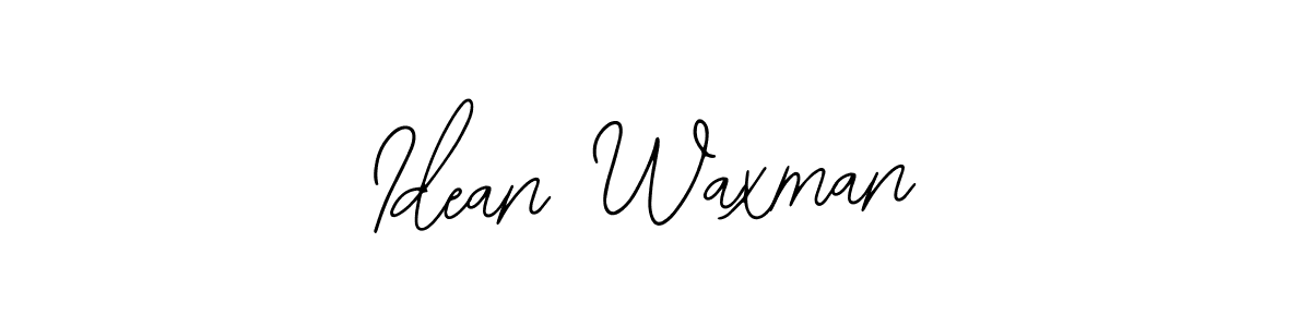 Make a beautiful signature design for name Idean Waxman. With this signature (Bearetta-2O07w) style, you can create a handwritten signature for free. Idean Waxman signature style 12 images and pictures png