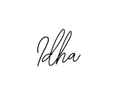 if you are searching for the best signature style for your name Idha. so please give up your signature search. here we have designed multiple signature styles  using Bearetta-2O07w. Idha signature style 12 images and pictures png