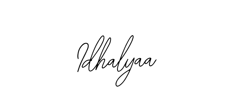 Make a beautiful signature design for name Idhalyaa. With this signature (Bearetta-2O07w) style, you can create a handwritten signature for free. Idhalyaa signature style 12 images and pictures png