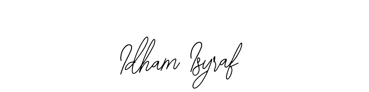 This is the best signature style for the Idham Isyraf name. Also you like these signature font (Bearetta-2O07w). Mix name signature. Idham Isyraf signature style 12 images and pictures png
