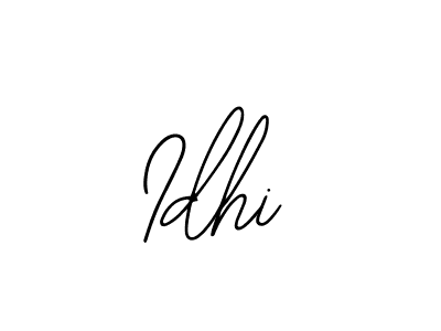 Use a signature maker to create a handwritten signature online. With this signature software, you can design (Bearetta-2O07w) your own signature for name Idhi. Idhi signature style 12 images and pictures png