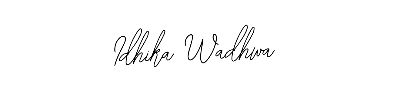 The best way (Bearetta-2O07w) to make a short signature is to pick only two or three words in your name. The name Idhika Wadhwa include a total of six letters. For converting this name. Idhika Wadhwa signature style 12 images and pictures png