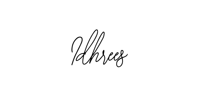 How to make Idhrees signature? Bearetta-2O07w is a professional autograph style. Create handwritten signature for Idhrees name. Idhrees signature style 12 images and pictures png