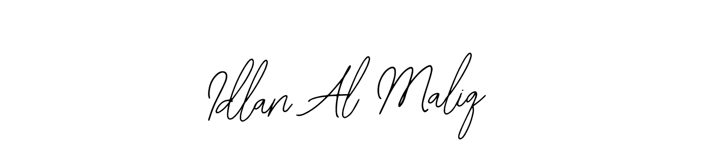 if you are searching for the best signature style for your name Idlan Al Maliq. so please give up your signature search. here we have designed multiple signature styles  using Bearetta-2O07w. Idlan Al Maliq signature style 12 images and pictures png