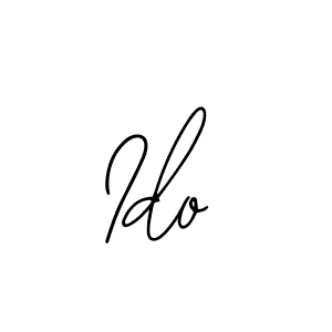 You should practise on your own different ways (Bearetta-2O07w) to write your name (Ido) in signature. don't let someone else do it for you. Ido signature style 12 images and pictures png