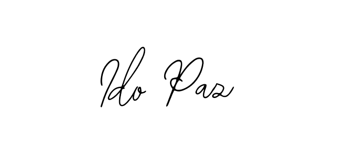 You should practise on your own different ways (Bearetta-2O07w) to write your name (Ido Paz) in signature. don't let someone else do it for you. Ido Paz signature style 12 images and pictures png