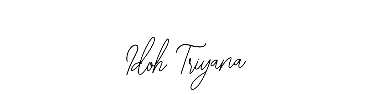 Make a beautiful signature design for name Idoh Triyana. Use this online signature maker to create a handwritten signature for free. Idoh Triyana signature style 12 images and pictures png