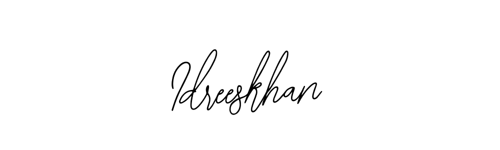 Create a beautiful signature design for name Idreeskhan. With this signature (Bearetta-2O07w) fonts, you can make a handwritten signature for free. Idreeskhan signature style 12 images and pictures png