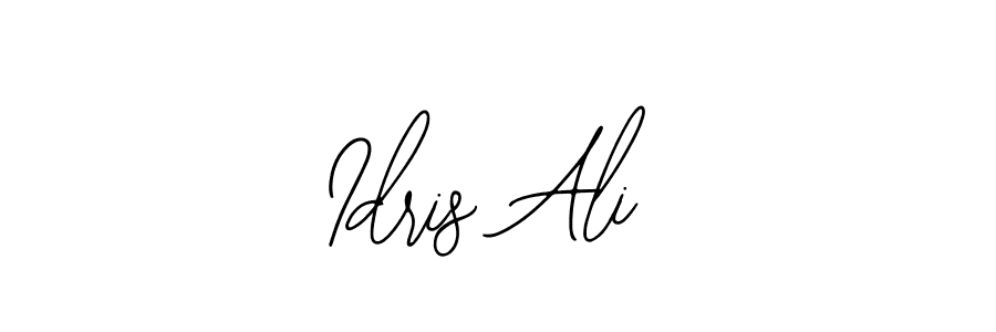 How to make Idris Ali name signature. Use Bearetta-2O07w style for creating short signs online. This is the latest handwritten sign. Idris Ali signature style 12 images and pictures png