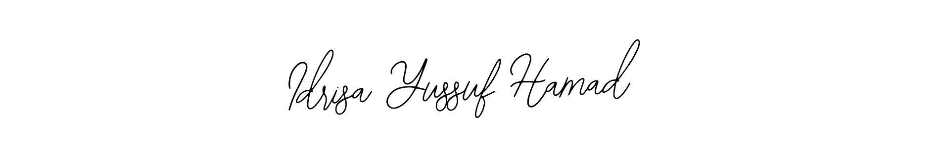 Design your own signature with our free online signature maker. With this signature software, you can create a handwritten (Bearetta-2O07w) signature for name Idrisa Yussuf Hamad. Idrisa Yussuf Hamad signature style 12 images and pictures png