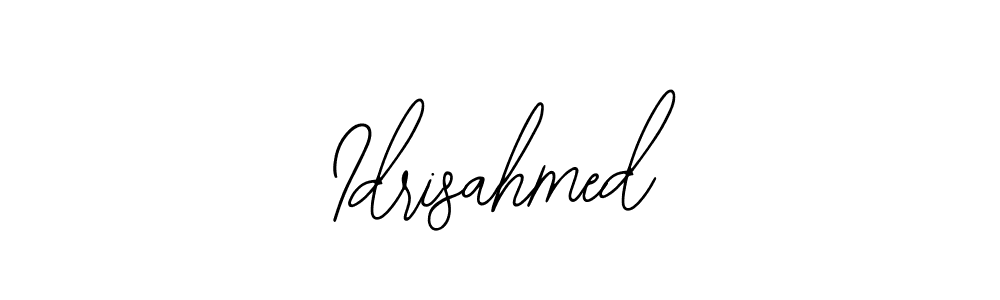 Use a signature maker to create a handwritten signature online. With this signature software, you can design (Bearetta-2O07w) your own signature for name Idrisahmed. Idrisahmed signature style 12 images and pictures png
