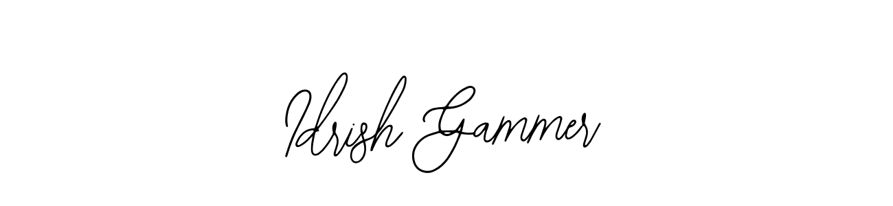 Design your own signature with our free online signature maker. With this signature software, you can create a handwritten (Bearetta-2O07w) signature for name Idrish Gammer. Idrish Gammer signature style 12 images and pictures png