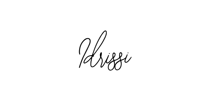 if you are searching for the best signature style for your name Idrissi. so please give up your signature search. here we have designed multiple signature styles  using Bearetta-2O07w. Idrissi signature style 12 images and pictures png