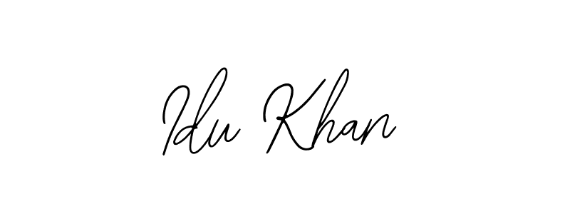 Create a beautiful signature design for name Idu Khan. With this signature (Bearetta-2O07w) fonts, you can make a handwritten signature for free. Idu Khan signature style 12 images and pictures png