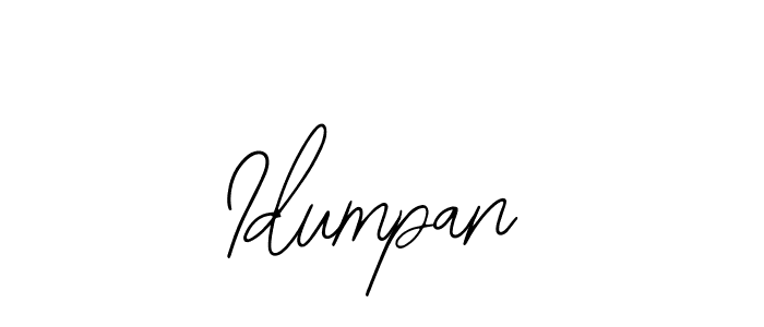 How to make Idumpan signature? Bearetta-2O07w is a professional autograph style. Create handwritten signature for Idumpan name. Idumpan signature style 12 images and pictures png