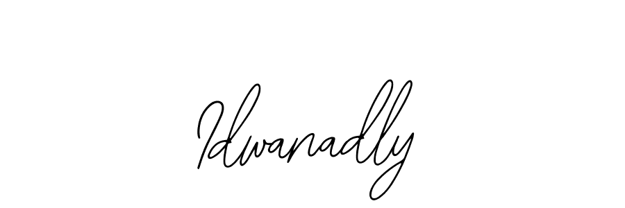 How to make Idwanadly name signature. Use Bearetta-2O07w style for creating short signs online. This is the latest handwritten sign. Idwanadly signature style 12 images and pictures png