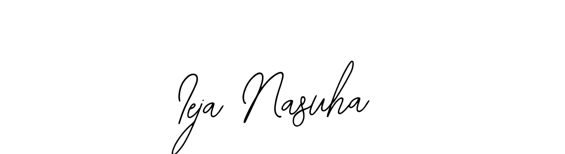 Also You can easily find your signature by using the search form. We will create Ieja Nasuha name handwritten signature images for you free of cost using Bearetta-2O07w sign style. Ieja Nasuha signature style 12 images and pictures png