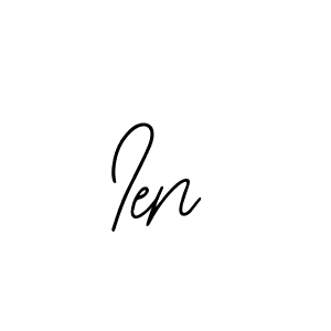 How to make Ien signature? Bearetta-2O07w is a professional autograph style. Create handwritten signature for Ien name. Ien signature style 12 images and pictures png