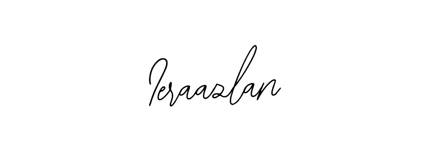 How to make Ieraazlan name signature. Use Bearetta-2O07w style for creating short signs online. This is the latest handwritten sign. Ieraazlan signature style 12 images and pictures png