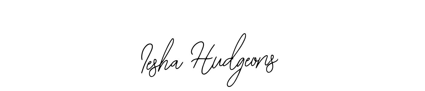It looks lik you need a new signature style for name Iesha Hudgeons. Design unique handwritten (Bearetta-2O07w) signature with our free signature maker in just a few clicks. Iesha Hudgeons signature style 12 images and pictures png