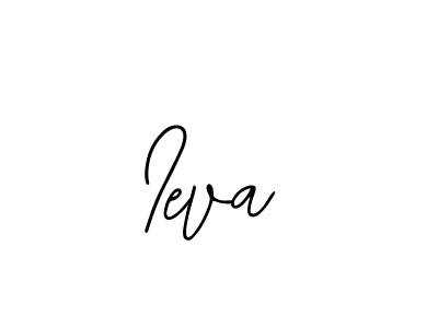 You should practise on your own different ways (Bearetta-2O07w) to write your name (Ieva) in signature. don't let someone else do it for you. Ieva signature style 12 images and pictures png