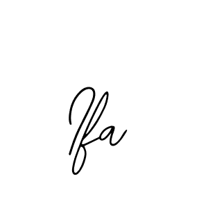 Use a signature maker to create a handwritten signature online. With this signature software, you can design (Bearetta-2O07w) your own signature for name Ifa. Ifa signature style 12 images and pictures png