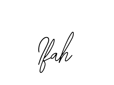 Use a signature maker to create a handwritten signature online. With this signature software, you can design (Bearetta-2O07w) your own signature for name Ifah. Ifah signature style 12 images and pictures png