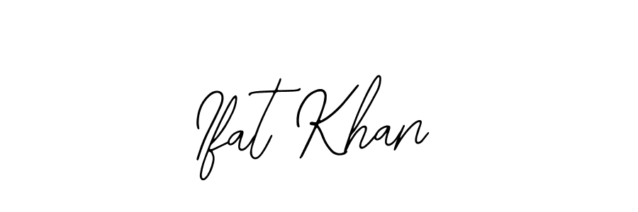 Bearetta-2O07w is a professional signature style that is perfect for those who want to add a touch of class to their signature. It is also a great choice for those who want to make their signature more unique. Get Ifat Khan name to fancy signature for free. Ifat Khan signature style 12 images and pictures png