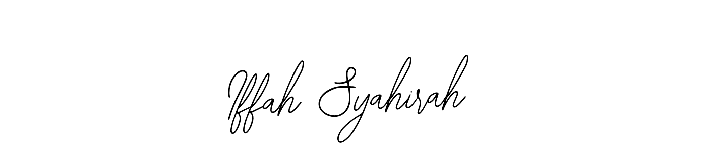 Make a beautiful signature design for name Iffah Syahirah. Use this online signature maker to create a handwritten signature for free. Iffah Syahirah signature style 12 images and pictures png