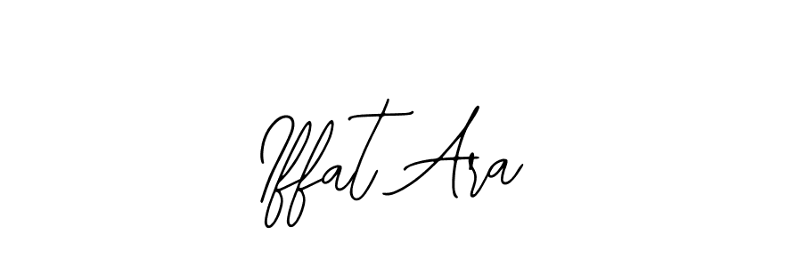 Similarly Bearetta-2O07w is the best handwritten signature design. Signature creator online .You can use it as an online autograph creator for name Iffat Ara. Iffat Ara signature style 12 images and pictures png