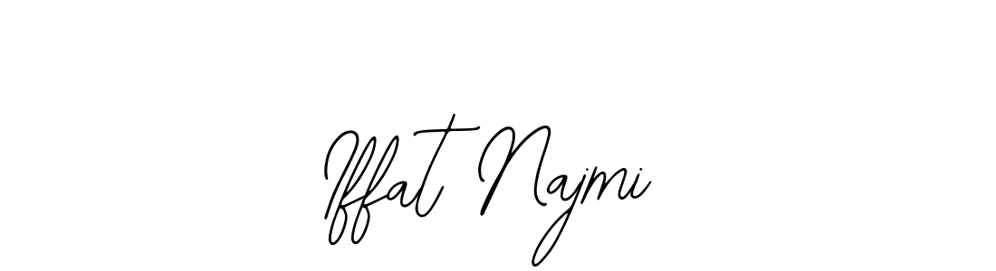 Design your own signature with our free online signature maker. With this signature software, you can create a handwritten (Bearetta-2O07w) signature for name Iffat Najmi. Iffat Najmi signature style 12 images and pictures png